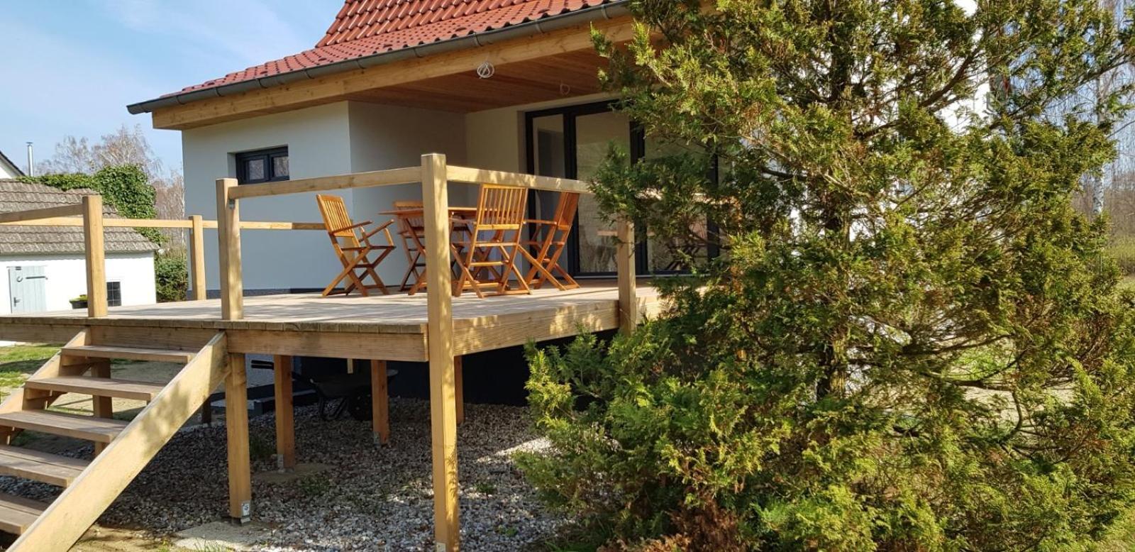 Mecklenburgische Seenplatte - Fh Mit Optionalem Steg Und Ruderboot Grosszerlang Kültér fotó